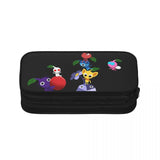 PIKMIN Characters Pen Box Student School Anime Zipper Bag Stationery Gift