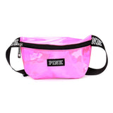 Pink Holographic Waist Bag Waterproof