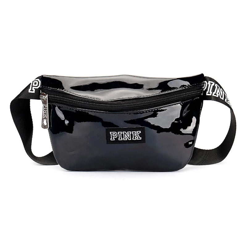 Pink Holographic Waist Bag Waterproof