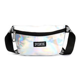 Pink Holographic Waist Bag Waterproof