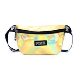 Pink Holographic Waist Bag Waterproof