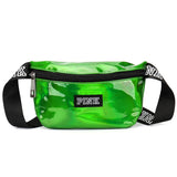 Pink Holographic Waist Bag Waterproof