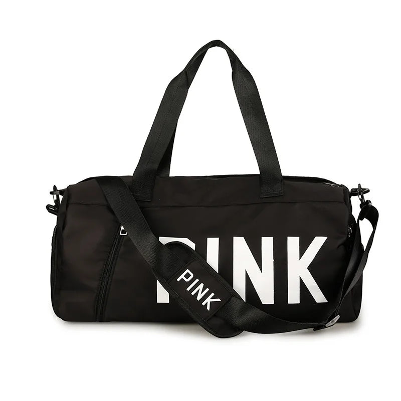 PINK Large Duffle Bag Gym Overnight Weekend Sports Bag