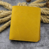 Vintage Leather Small Wallet Crazy Horse Leather Top Layer Cowhide Multi-Card