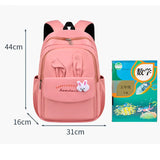 Girls' Rabbit Purple Pink School Backpack Waterproof Book Bag Kids Gift