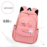 Girls' Rabbit Purple Pink School Backpack Waterproof Book Bag Kids Gift