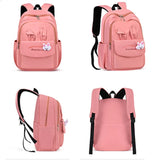 Girls' Rabbit Purple Pink School Backpack Waterproof Book Bag Kids Gift