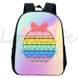Kindergarten Daypack 3D Pattern Rucksack Kids Bagpack Girls Boys School Bags