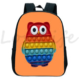 Kindergarten Daypack 3D Pattern Rucksack Kids Bagpack Girls Boys School Bags