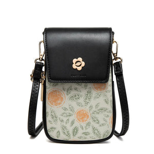 Double Zipper Mobile Phone Bag Mini Diagonal Back