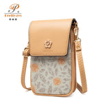 Double Zipper Mobile Phone Bag Mini Diagonal Back