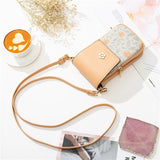 Double Zipper Mobile Phone Bag Mini Diagonal Back