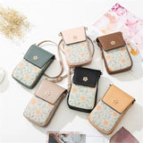 Double Zipper Mobile Phone Bag Mini Diagonal Back