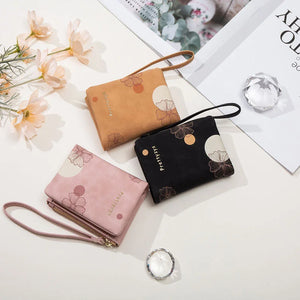 PRETY Women's Zipper Snap Wrist Wallet Long Bag