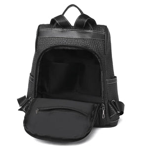 PU Anti-theft Backpack Women Large-capacity Dual-use Backpack
