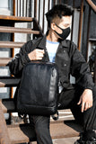 15.6 inch Laptop PU Backpack, College School Bags, 16 inch Travel Backbags