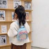 PU Children's Leather School Bags Kids Student Backpacks Toddler Kindergarten