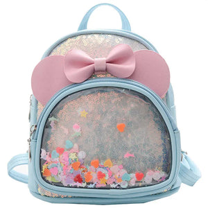 PU Children's Leather School Bags Kids Student Backpacks Toddler Kindergarten