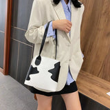 PU Cow Pattern Mini Shoulder Bag Women Underarm Tote Bags Ins Style Summer Haraj