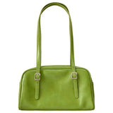 PU Green Leather Women Shoulder Bag Vintage Female Underarm Bag