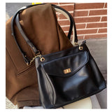 PU Women Shoulder Bag Large Capacity Crossbody Messenger Bags Soft Leather Tote
