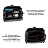 Retro Stitching Ladies Crossbody Shoulder Bag