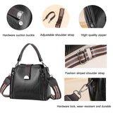 Retro Stitching Ladies Crossbody Shoulder Bag