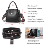 Retro Stitching Ladies Crossbody Shoulder Bag