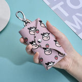 PU Keychain Wallets Cartoon Sweet Hasp Car Key Holders Organizer Mini Pouch