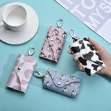 PU Keychain Wallets Cartoon Sweet Hasp Car Key Holders Organizer Mini Pouch