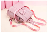 PU Ladies Leather Backpack Women Shoulder Backpack Teenage Girl School Bag