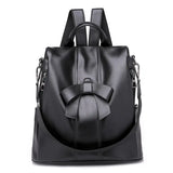 PU Ladies Leather Backpack Women Shoulder Backpack Teenage Girl School Bag