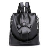 PU Ladies Leather Backpack Women Shoulder Backpack Teenage Girl School Bag