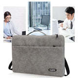 Durable PU Laptop Shoulder Bag Briefcase 12-16in Tablet Sleeve