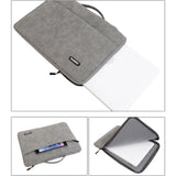 Durable PU Laptop Shoulder Bag Briefcase 12-16in Tablet Sleeve