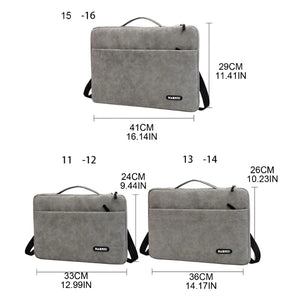 Shockproof Laptop Sleeve Shoulder Bag for 12 14 16in Computer Notebook