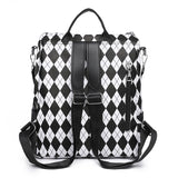 Waterproof PU Leather Backpack for Women Large Capacity Girls Shoulder School Ba