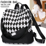 Waterproof PU Leather Backpack for Women Large Capacity Girls Shoulder School Ba