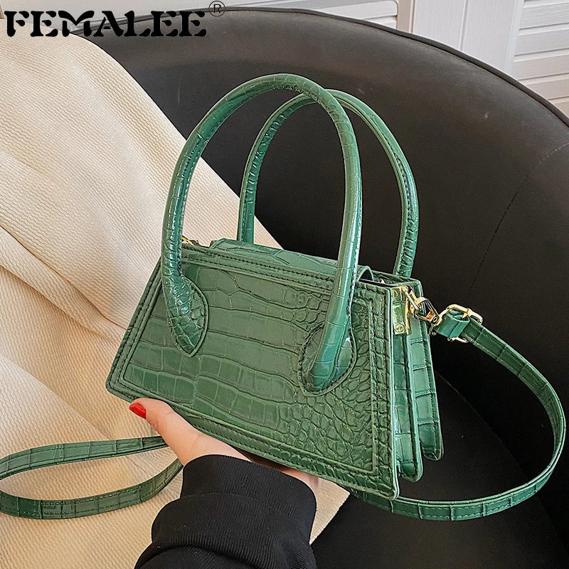 Crocodile Crossbody Bag for Women Lady Handbags