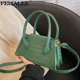 Crocodile Crossbody Bag for Women Lady Handbags