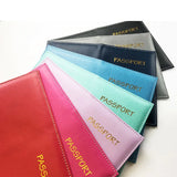 PU Leather Air Ticket Passport Cover Case for Travel