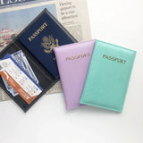 PU Leather Air Ticket Passport Cover Case for Travel