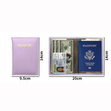 PU Leather Air Ticket Passport Cover Case for Travel