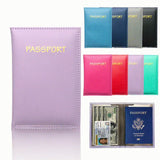 PU Leather Air Ticket Passport Cover Case for Travel
