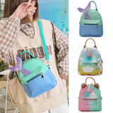 Small PU Leather Backpack Women Casual Shoulder Bag Travel School Rucks