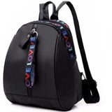 PU Leather Backpack Women Travel School Bag Large Capacity Zipper Rucksack