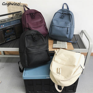 PU Leather Backpacks Women Texture Harajuku Ulzzang Stylish