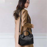 Stripe Style PU Leather Shoulder Bag for Women