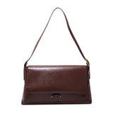 PU Leather Women Shoulder Messenger Bag Large Capacity Retro Texture Underarm