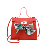 PU Leather Bow-Knot Shoulder Bag Messenger Purse Bag Women Single Strap